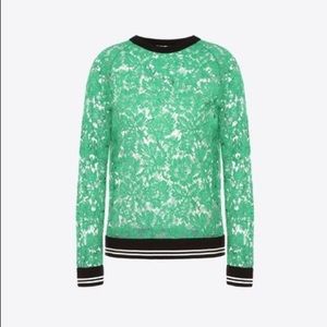 Valentino lace sweatshirt in Green - perfect condition